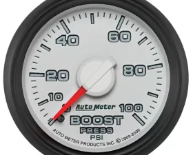 AutoMeter GAUGE; BOOST; 2 1/16in.; 100PSI; MECHANICAL; RAM GEN 3 FACTORY MATCH Dodge 2003-2009