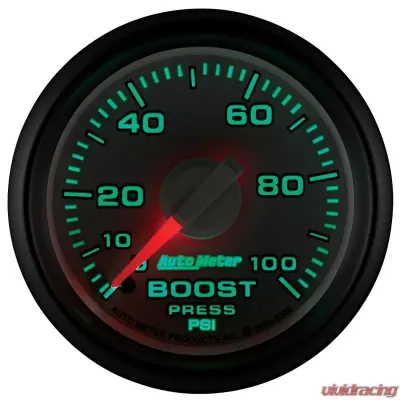 AutoMeter GAUGE; BOOST; 2 1/16in.; 100PSI; MECHANICAL; RAM GEN 3 FACTORY MATCH Dodge 2003-2009 - 8506