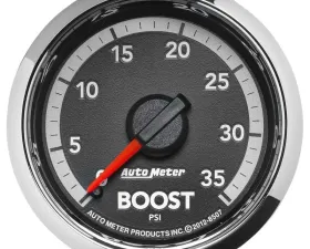 AutoMeter GAUGE; BOOST; 2 1/16in.; 35PSI; MECHANICAL; RAM GEN 4 FACTORY MATCH Ram