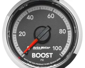AutoMeter GAUGE; BOOST; 2 1/16in.; 100PSI; MECHANICAL; RAM GEN 4 FACTORY MATCH Ram
