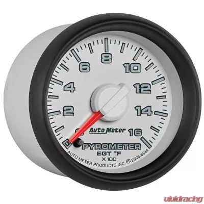 AutoMeter GAUGE; PYRO. (EGT); 2 1/16in.; 1600deg.F; STEPPER MOTOR; RAM GEN 3 FACT. MATCH Dodge 2003-2009 - 8544