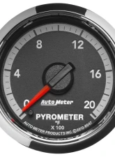 AutoMeter GAUGE; PYRO. (EGT); 2 1/16in.; 2000deg.F; STEPPER MOTOR; RAM GEN 4 FACT. MATCH Ram                                     - 8547 - Image 6