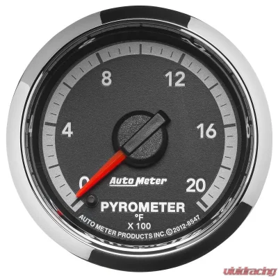 AutoMeter GAUGE; PYRO. (EGT); 2 1/16in.; 2000deg.F; STEPPER MOTOR; RAM GEN 4 FACT. MATCH Ram - 8547