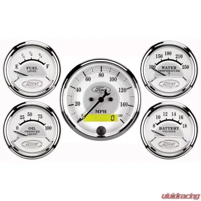 AutoMeter GAUGE KIT; 5 PC.; 3 1/8in./2 1/16in.; ELEC. SPEEDOMETER; FORD MASTERPIECE - 880087