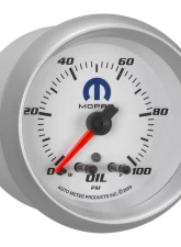 AutoMeter GAUGE; OIL PRESS; 2 5/8in.; 100PSI; STEPPER MOTOR W/PEAK/WARN; WHITE; MOPAR                                     - 880249 - Image 5