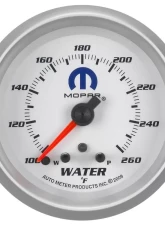 AutoMeter GAUGE; WATER TEMP; 2 5/8in.; 260deg.F; STEPPER MOTOR W/PEAK/WARN; WHITE; MOPAR                                     - 880250 - Image 6