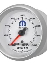 AutoMeter GAUGE; WATER TEMP; 2 5/8in.; 260deg.F; STEPPER MOTOR W/PEAK/WARN; WHITE; MOPAR                                     - 880250 - Image 2