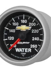AutoMeter GAUGE; WATER TEMP; 2 1/16in.; 100-260deg.F; DIGITAL STEPPER MOTOR; CHEVY GOLD BO                                     - 880446 - Image 2