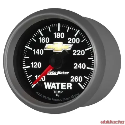 AutoMeter GAUGE; WATER TEMP; 2 1/16in.; 100-260deg.F; DIGITAL STEPPER MOTOR; CHEVY GOLD BO - 880446