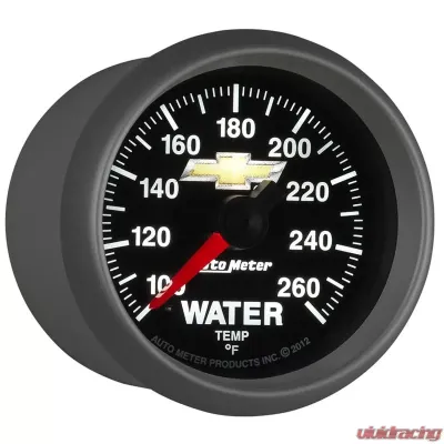 AutoMeter GAUGE; WATER TEMP; 2 1/16in.; 100-260deg.F; DIGITAL STEPPER MOTOR; CHEVY GOLD BO - 880446
