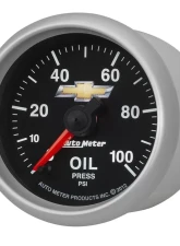 AutoMeter GAUGE; OIL PRESS; 2 1/16in.; 100PSI; DIGITAL STEPPER MOTOR; CHEVY GOLD BOWTIE                                     - 880447 - Image 2