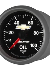 AutoMeter GAUGE; OIL PRESS; 2 1/16in.; 100PSI; DIGITAL STEPPER MOTOR; CHEVY GOLD BOWTIE                                     - 880447 - Image 3