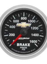 AutoMeter GAUGE; BRAKE PRESS; 2 1/16in.; 1600PSI; DIGITAL STEPPER MOTOR; CHEVY GOLD BOWTIE                                     - 880450 - Image 6