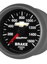 AutoMeter GAUGE; BRAKE PRESS; 2 1/16in.; 1600PSI; DIGITAL STEPPER MOTOR; CHEVY GOLD BOWTIE                                     - 880450 - Image 3