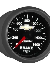 AutoMeter GAUGE; BRAKE PRESS; 2 1/16in.; 1600PSI; DIGITAL STEPPER MOTOR; CHEVY GOLD BOWTIE                                     - 880450 - Image 6