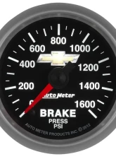 AutoMeter GAUGE; BRAKE PRESS; 2 1/16in.; 1600PSI; DIGITAL STEPPER MOTOR; CHEVY GOLD BOWTIE                                     - 880450 - Image 4