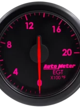 AutoMeter 2-1/16in. E.G.T; 0-2000`F; AIRDRIVE; BLACK                                     - 9145-T - Image 2