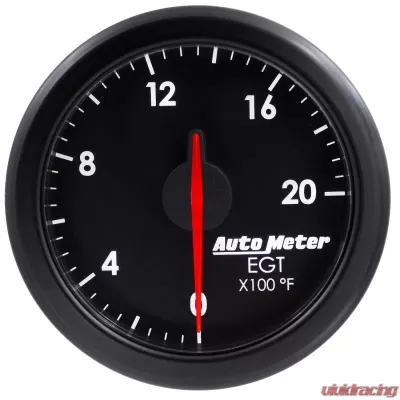 AutoMeter 2-1/16in. E.G.T; 0-2000`F; AIRDRIVE; BLACK - 9145-T