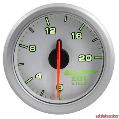 AutoMeter 2-1/16in. E.G.T; 0-2000`F; AIRDRIVE; SILVER - 9145-UL