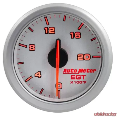 AutoMeter 2-1/16in. E.G.T; 0-2000`F; AIRDRIVE; SILVER - 9145-UL