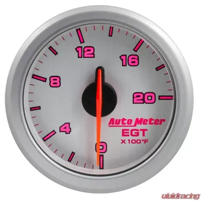 AutoMeter 2-1/16in. E.G.T; 0-2000`F; AIRDRIVE; SILVER - 9145-UL