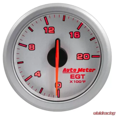 AutoMeter 2-1/16in. E.G.T; 0-2000`F; AIRDRIVE; SILVER - 9145-UL