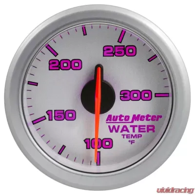 AutoMeter 2-1/16in. WATER TEMP; 100-300`F; AIRDRIVE; SILVER - 9154-UL