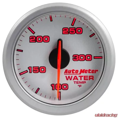 AutoMeter 2-1/16in. WATER TEMP; 100-300`F; AIRDRIVE; SILVER - 9154-UL