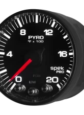 AutoMeter GAUGE; PYRO. (EGT); 2 1/16in.; 2000deg.F; STEPPER MOTOR W/PEAK/WARN; BLK/BLK; SP                                     - P310328 - Image 4