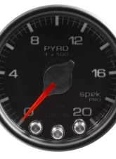 AutoMeter GAUGE; PYRO. (EGT); 2 1/16in.; 2000deg.F; STEPPER MOTOR W/PEAK/WARN; BLK/BLK; SP                                     - P31032 - Image 3