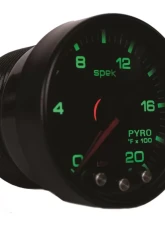 AutoMeter GAUGE; PYRO. (EGT); 2 1/16in.; 2000deg.F; STEPPER MOTOR W/PEAK/WRN; BK/SMK/BK; S                                     - P31052 - Image 2