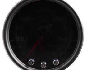 AutoMeter GAUGE; WATER TEMP; 2 1/16in.; 300deg.F; STEPPER MOTOR W/PK/WARN; BLK/SMKE/BLK; S