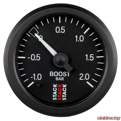 AutoMeter Gauge Boost Mech 52mm Blk-1 to+2 Bar - ST3111