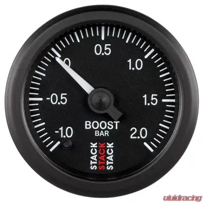 AutoMeter Gauge Boost ProStpr 52mm Blk-1 to+2 Bar - ST3311