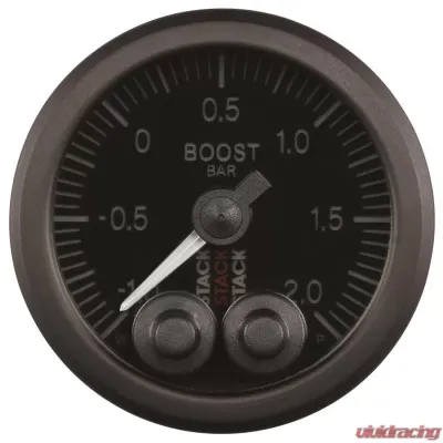 AutoMeter Gauge Boost Pro-Cntrl 52mm Blk-1 to+2 Bar - ST3511