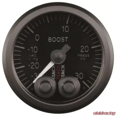 AutoMeter Gauge Boost Pro-Cntrl 52mm Blk-30inHg-30psi - ST3512