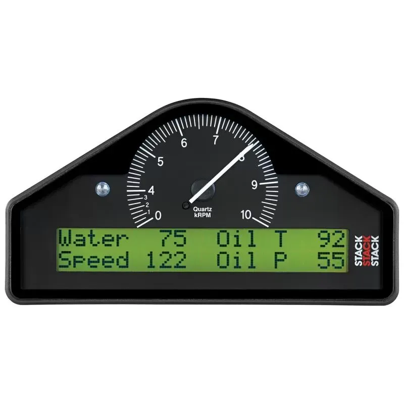 AutoMeter ACTION REPLAY DASH; BLK; 0-4-10K RPM (PSI; DEG. C; MPH) - ST8100AR-F-U