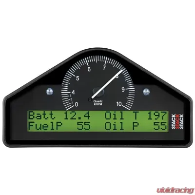 AutoMeter ACTION REPLAY DASH; BLK; 0-4-10K RPM (PSI; DEG. C; MPH) - ST8100AR-F-U