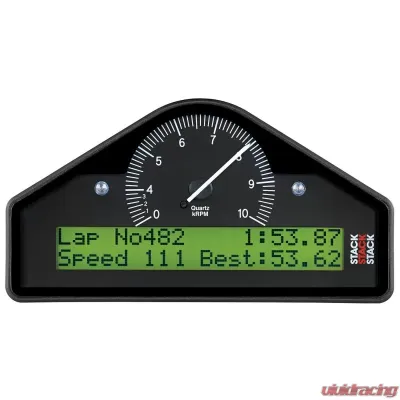 AutoMeter ACTION REPLAY DASH; BLK; 0-4-10K RPM (BAR; DEG. C; KM/H) - ST8100AR-F-E