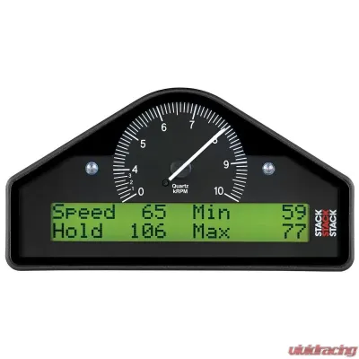 AutoMeter ACTION REPLAY DASH; BLK; 0-4-10K RPM (BAR; DEG. C; KM/H) - ST8100AR-F-E