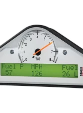 AutoMeter STREET DASH White 0-8K RPM Gauge 7.5" with Black Bezel and LED Lighting                                     - ST8130-B-UK - Image 4