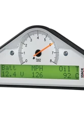 AutoMeter STREET DASH White 0-8K RPM Gauge 7.5" with Black Bezel and LED Lighting                                     - ST8130-B-UK - Image 2