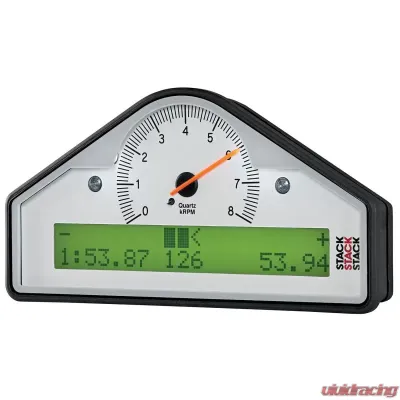 AutoMeter STREET DASH White 0-8K RPM Gauge, 7.5 in. Analog/Digital Display, Universal Fit - ST8130-B-EC