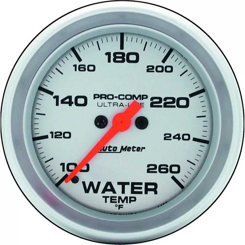 AutoMeter GAUGE; WATER TEMP; 2 5/8IN.; 260 F; DIGITAL STEPPER MOTOR; ULTRA-LITE - 4455