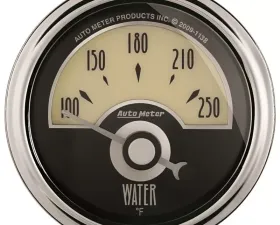 AutoMeter GAUGE; WATER TEMP; 2 1/16in.; 250deg.F; ELEC; CRUISER AD