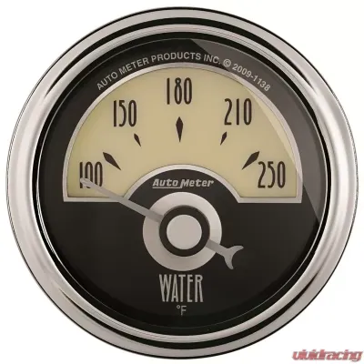AutoMeter GAUGE; WATER TEMP; 2 1/16in.; 250deg.F; ELEC; CRUISER AD - 1136