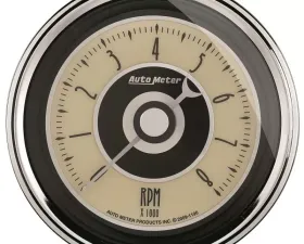 AutoMeter GAUGE; TACHOMETER; 3 3/8in.; 8K RPM; IN-DASH; CRUISER AD