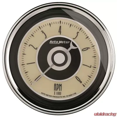 AutoMeter GAUGE; TACHOMETER; 3 3/8in.; 8K RPM; IN-DASH; CRUISER AD - 1195