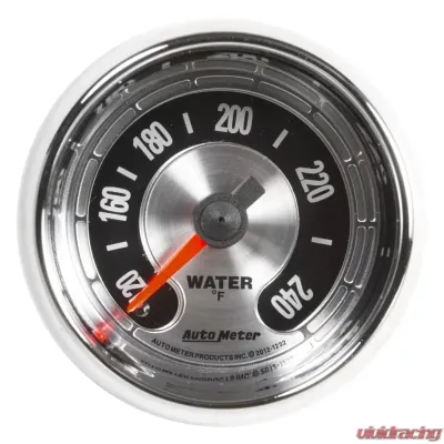 AutoMeter GAUGE; WATER TEMP; 2 1/16in.; 240deg.F; MECH; AMERICAN MUSCLE - 1232