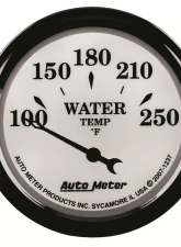 AutoMeter GAUGE; WATER TEMP; 2 1/16in.; 250deg.F; ELEC; OLD TYME WHITE II                                     - 1237 - Image 4